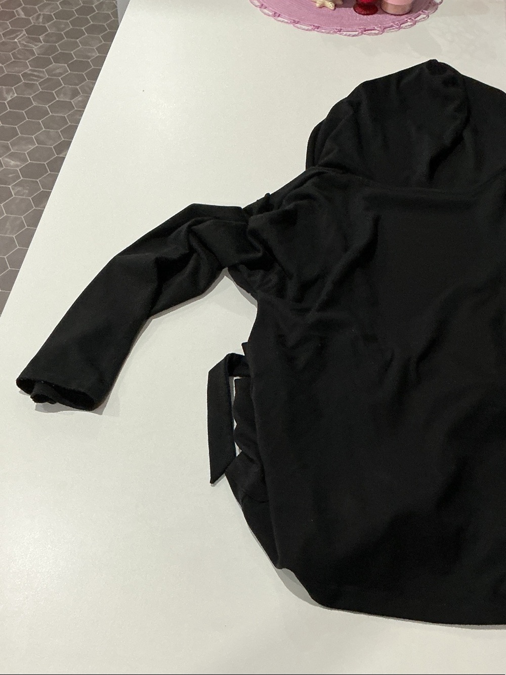 Jones New York Black Hooded Wrap Cardigan - Picture 14 of 14